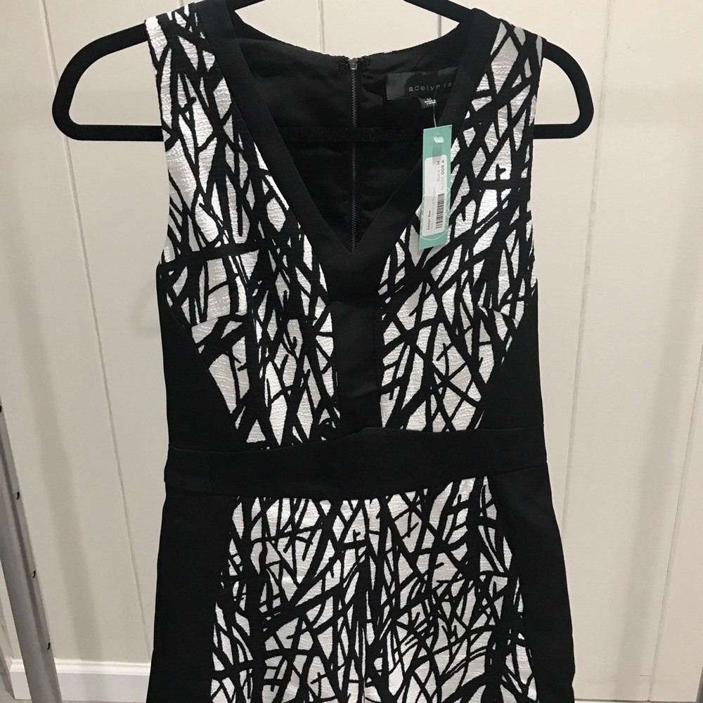 ADALYN RAE black/white romper, size Medium